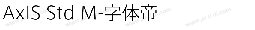 AxIS Std M字体转换 AxIS Std M字体转换
